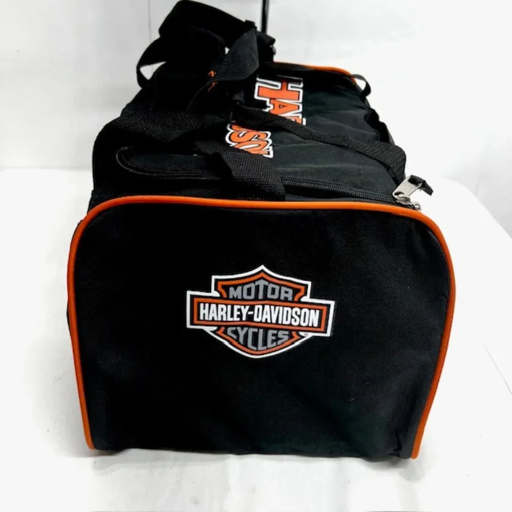Collection Harley-Davidson 18 x9x11 Duffel Shoulder Bag Travel Gym+2 Lg T-Shirt - Picture 3 of 11